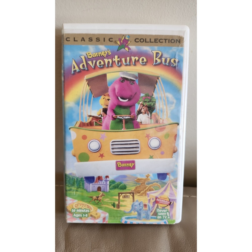 Barney's Adventure Bus VHS Tape Classic Collection 1997